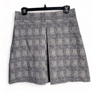 Zara Black and White Plaid Skirt